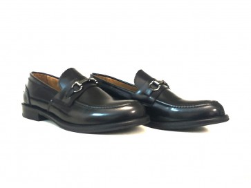 Mocassino uomo in pelle nero