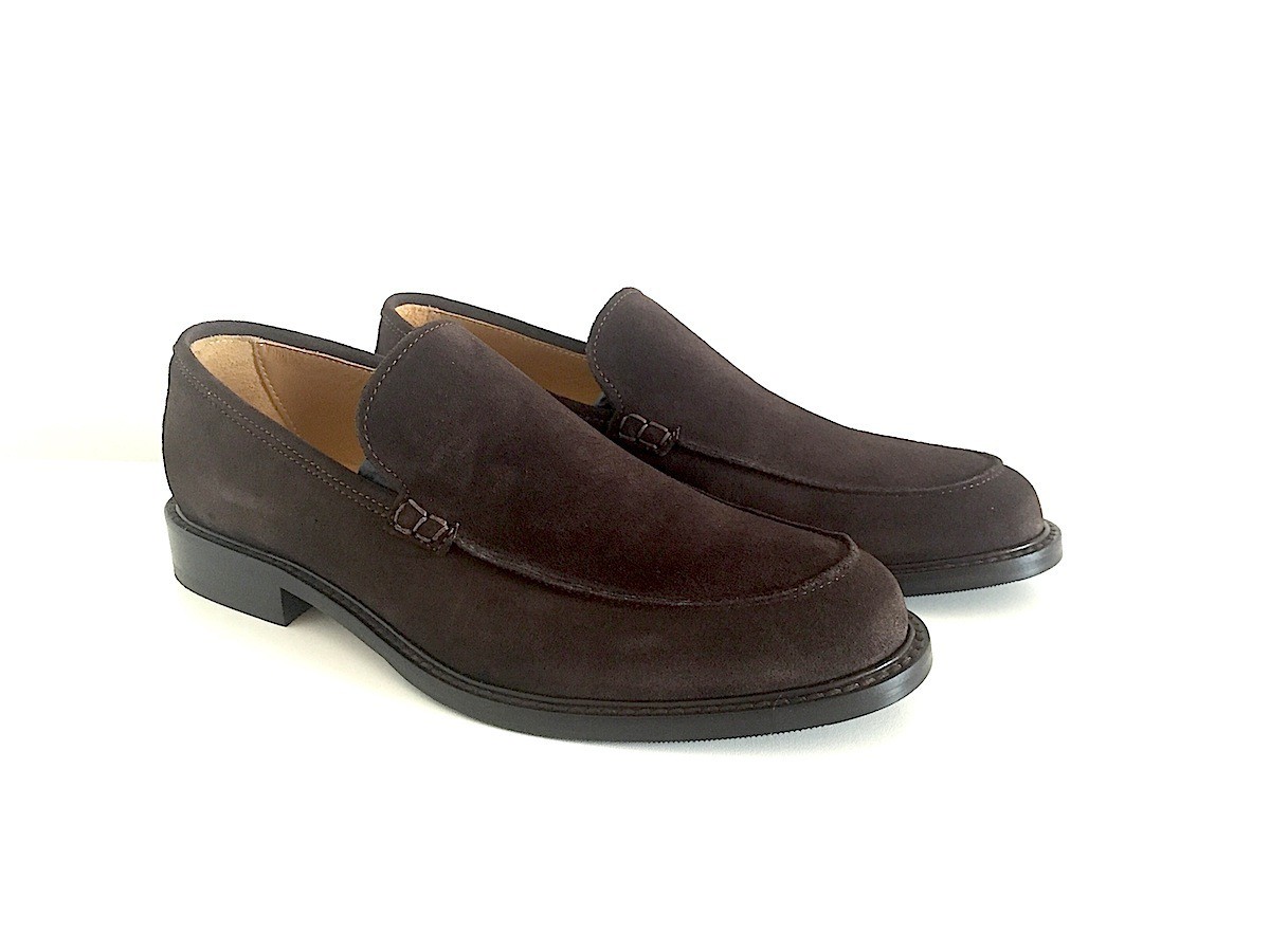 Mocassino con fiocco Iliprandi 5210 in camoscio nero