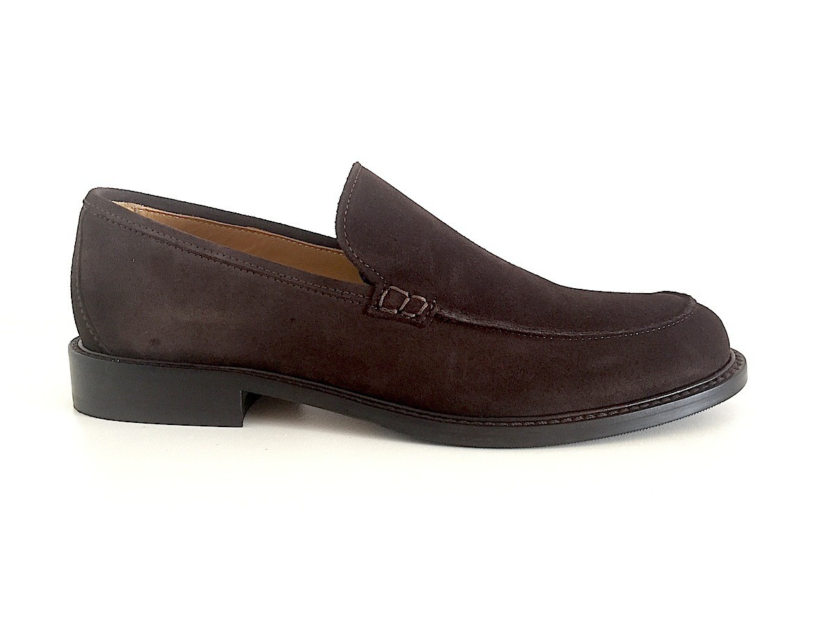 Mocassino uomo in camoscio testa di moro Made in Italy!