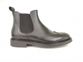 Stivaletto Beatles da uomo in vitello nero 