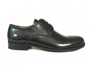 Derby uomo in pelle nero
