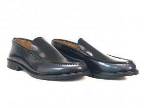  Mocassino uomo in pelle blu