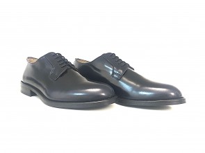 Derby in pelle spazzolata blu