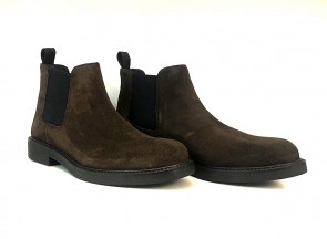 Stivaletto Beatles in camoscio testa di moro con suola in gomma light