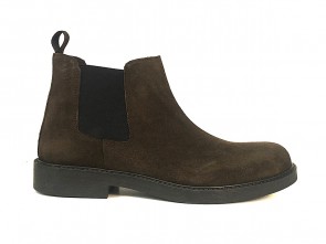 Stivaletto Beatles in camoscio testa di moro con suola in gomma light