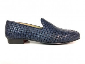 3149 intecciato blu laterale