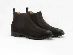 Stivaletto Beatles da uomo in camoscio testa di moro