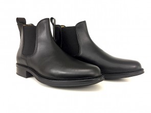 Stivaletto Beatles in pelle nero