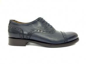 Francesina donna in vitello navy anticato