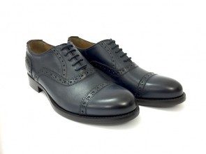 Francesina in vitello navy anticato