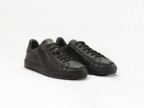 Sneakers bassa in pelle nera