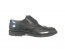 Derby full brogue in pelle abrasivata nera