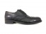 Derby uomo full brogue in pelle nera