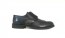 Derby full brogue in pelle abrasivata blu e grigia