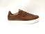 Sneakers bassa in pelle cuoio bruciato